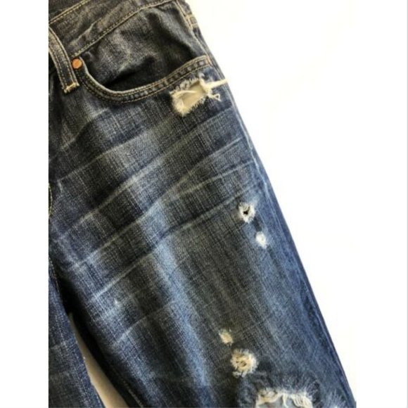 Fossil Skinny Jeans 29 Distressed Patched Denim - Picture 4 of 8